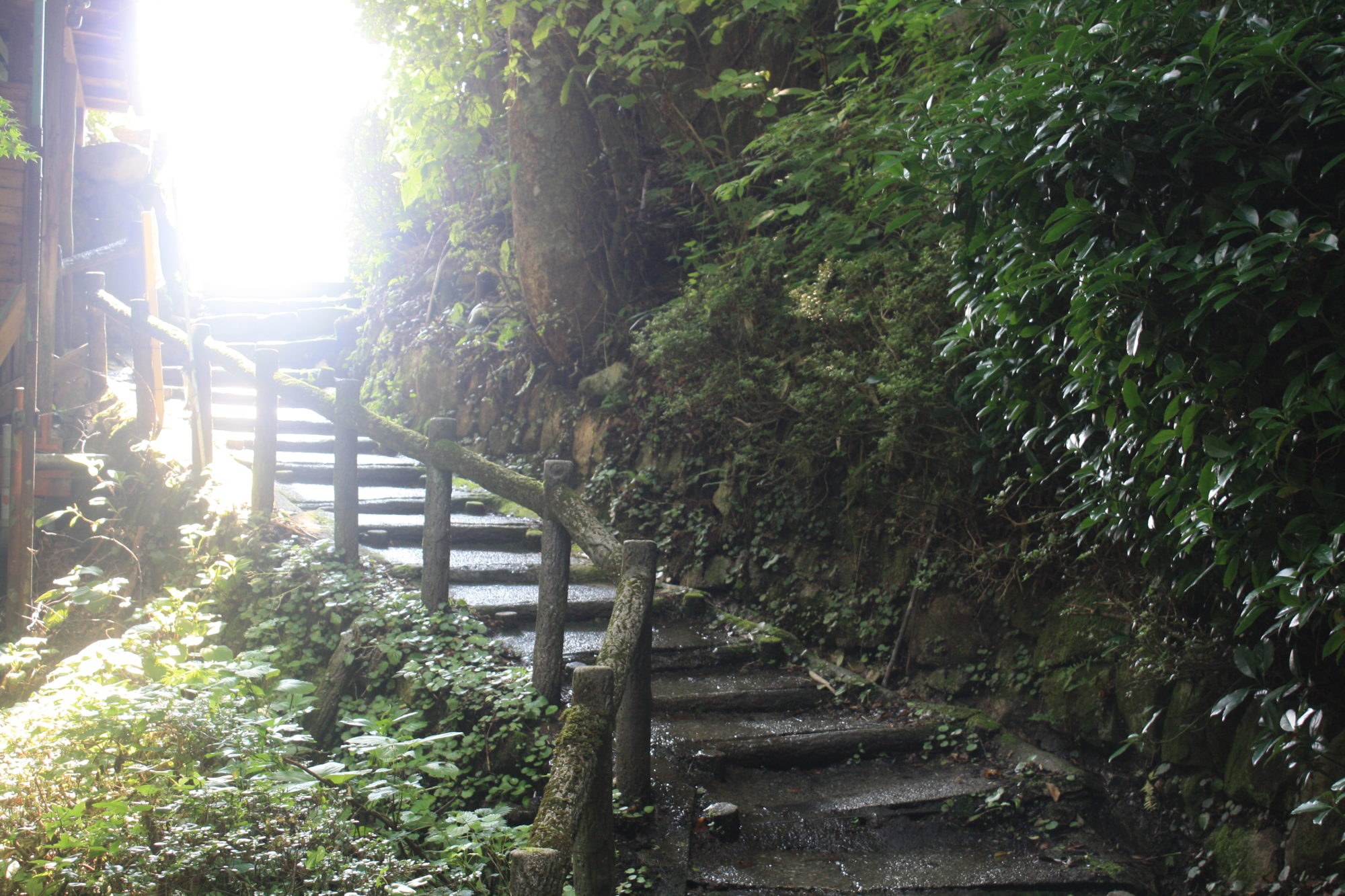 付知峡の出口